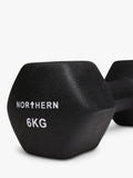 Northern Gym Equipment neoprene hex dumbbell black 6kg - British product
