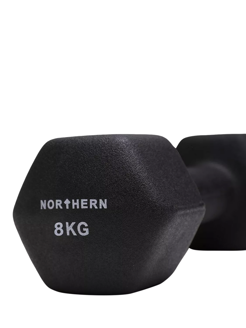 Northern Gym Equipment neoprene hex dumbbell 8kg, UK version