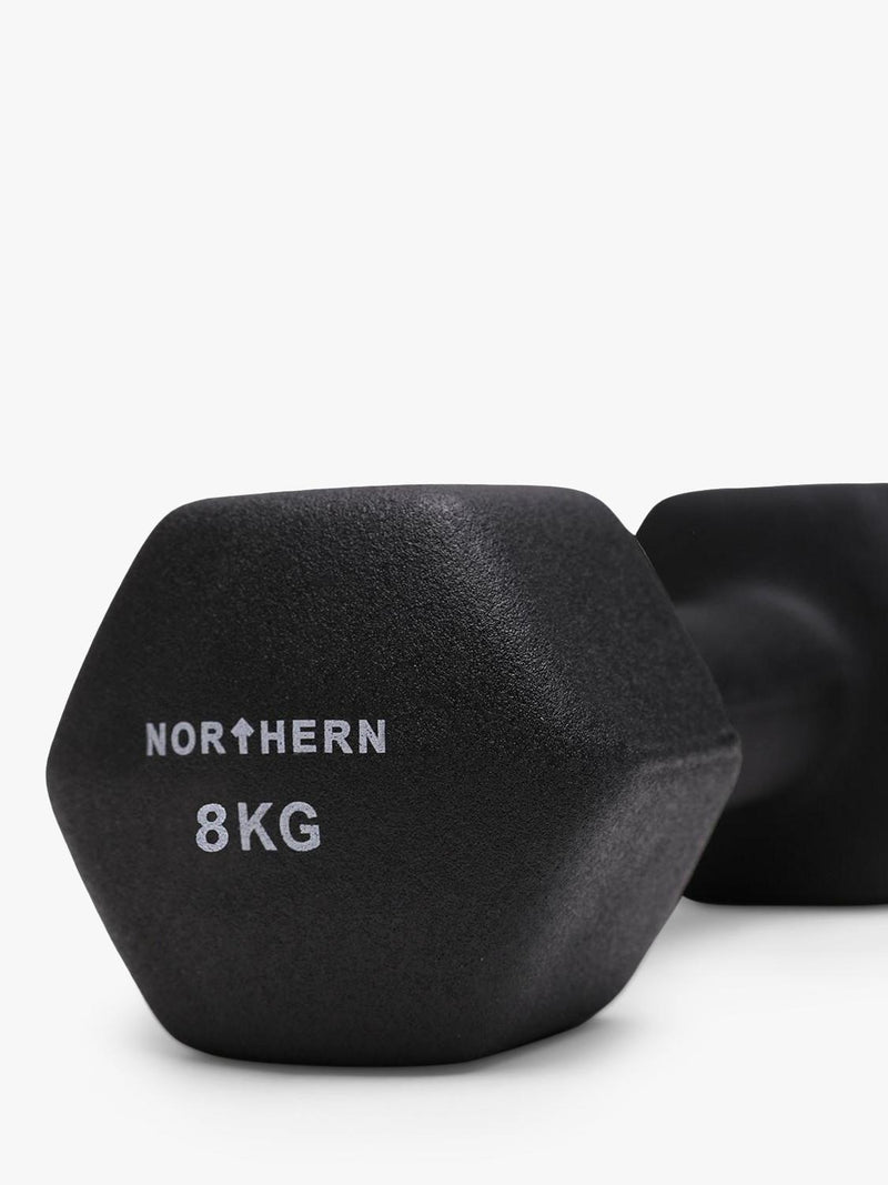 Northern Gym Equipment neoprene hex dumbbell 8kg, UK version