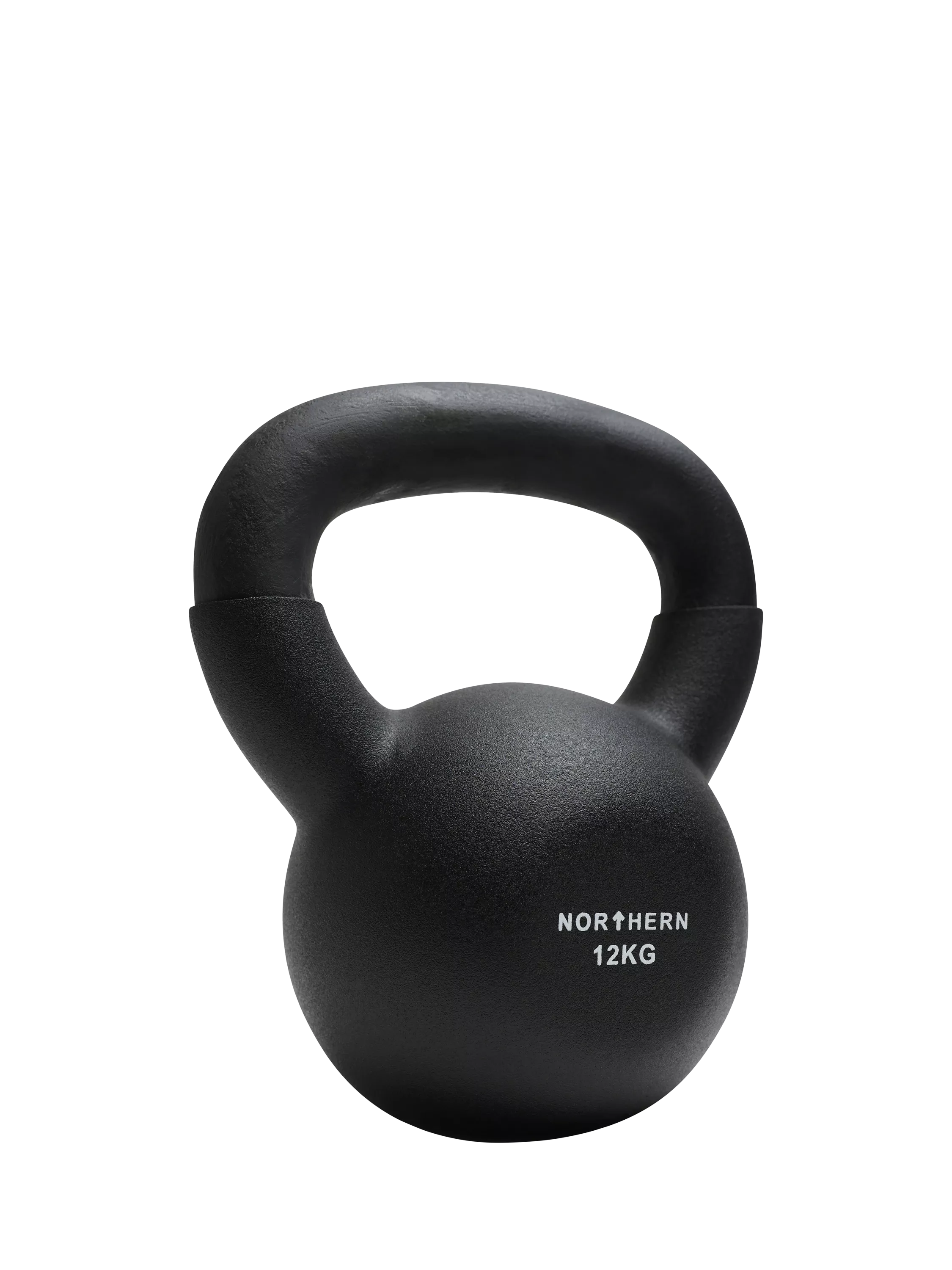 Northern Gym Equipment neoprene coated cast iron kettlebell 12kg, imported from the UK