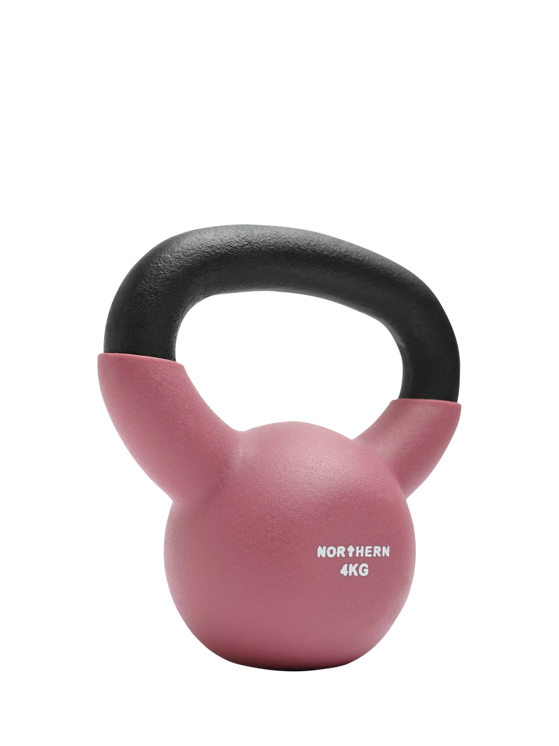 Northern Gym Equipment Neoprene Coated Cast Iron Kettlebell 4kg