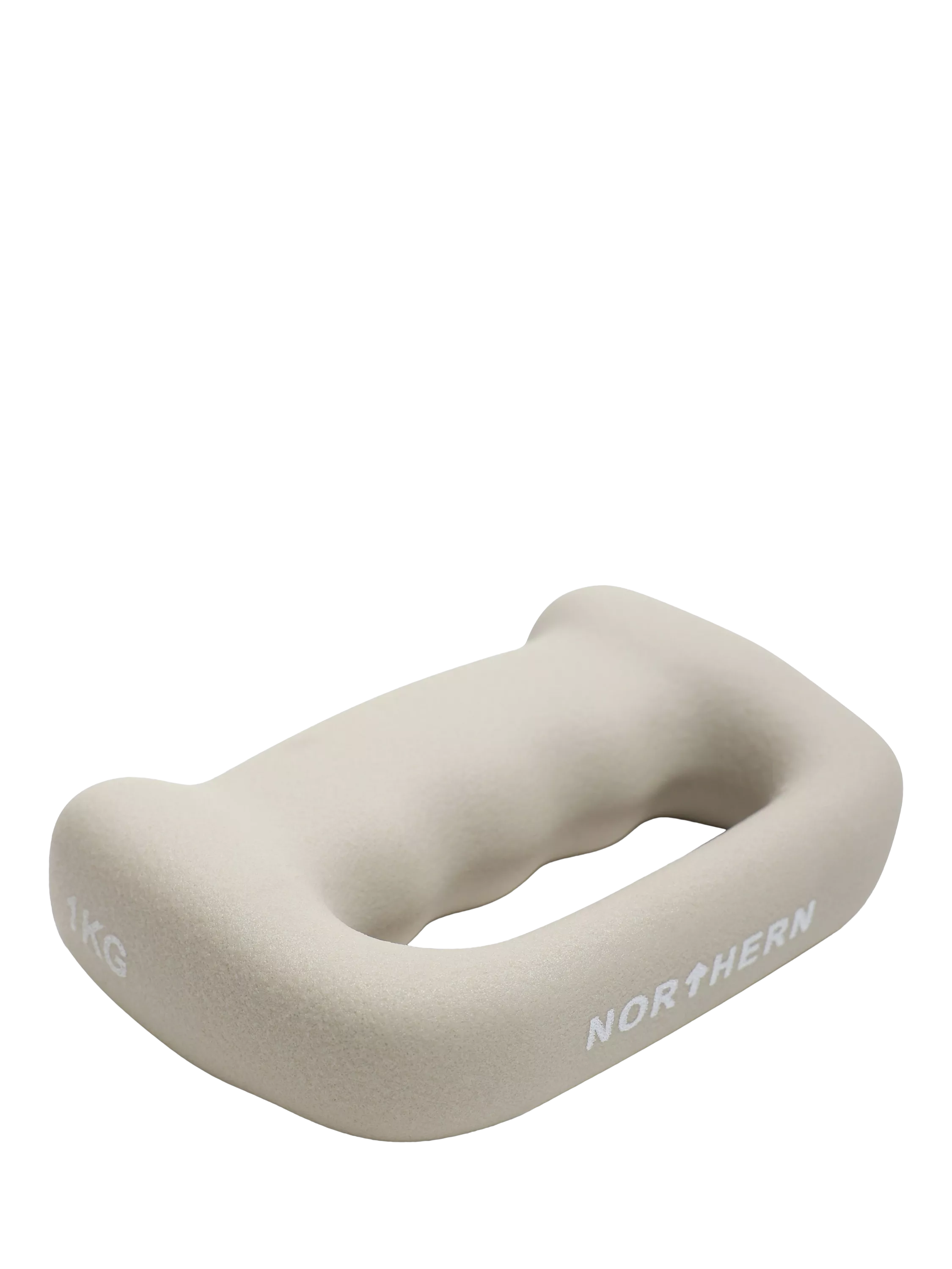 Hand Dumbbells D Shaped Boxing Exercise Weights, 1kg, Natural Stone