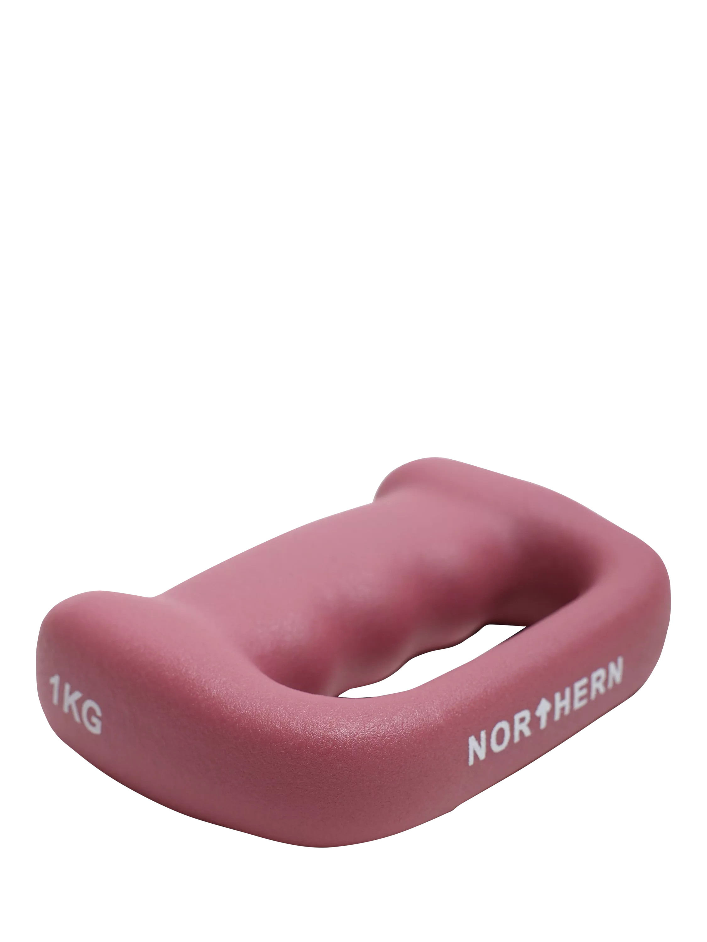 Hand Dumbbells D Shaped Boxing Exercise Weights, 1kg, Dusk Pink