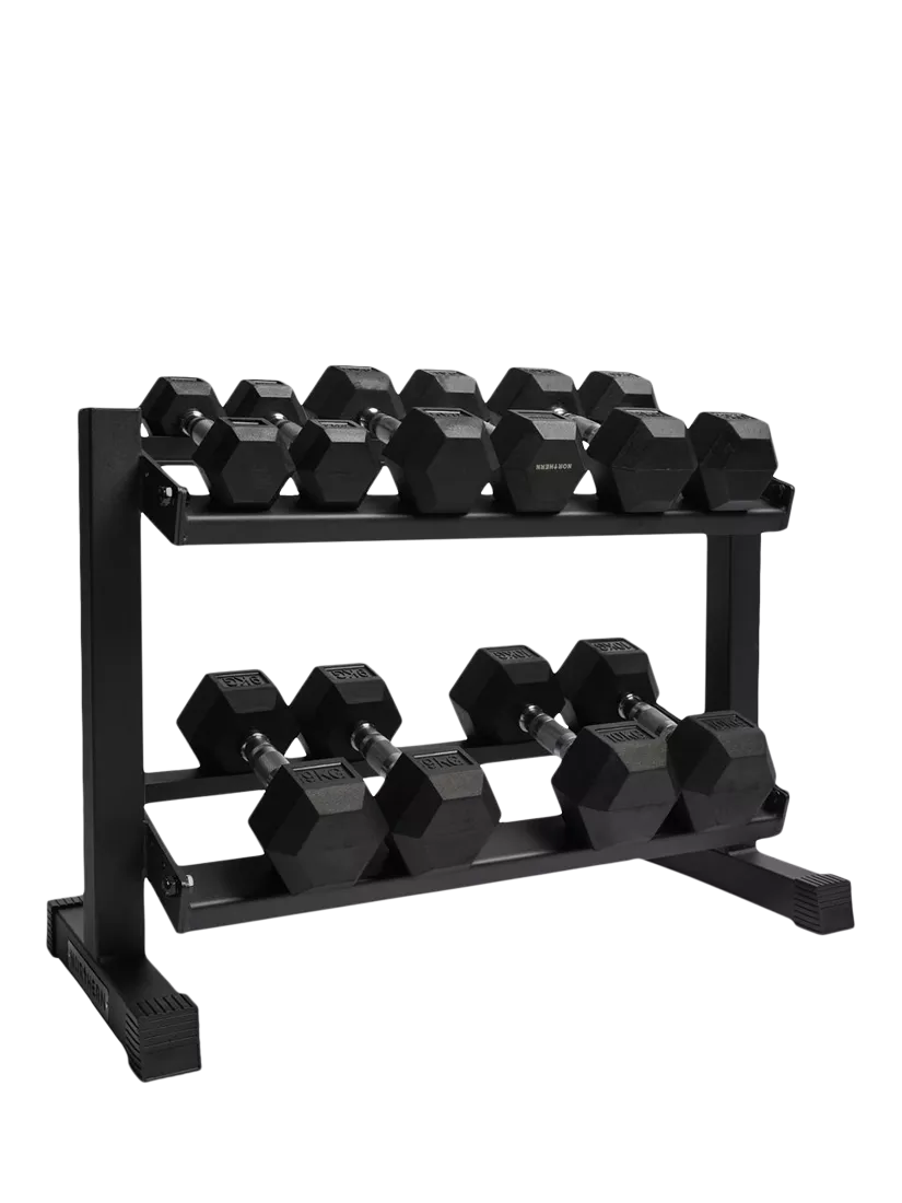 Northern Gym Equipment 2 tier dumbbell rack, imported from the UK