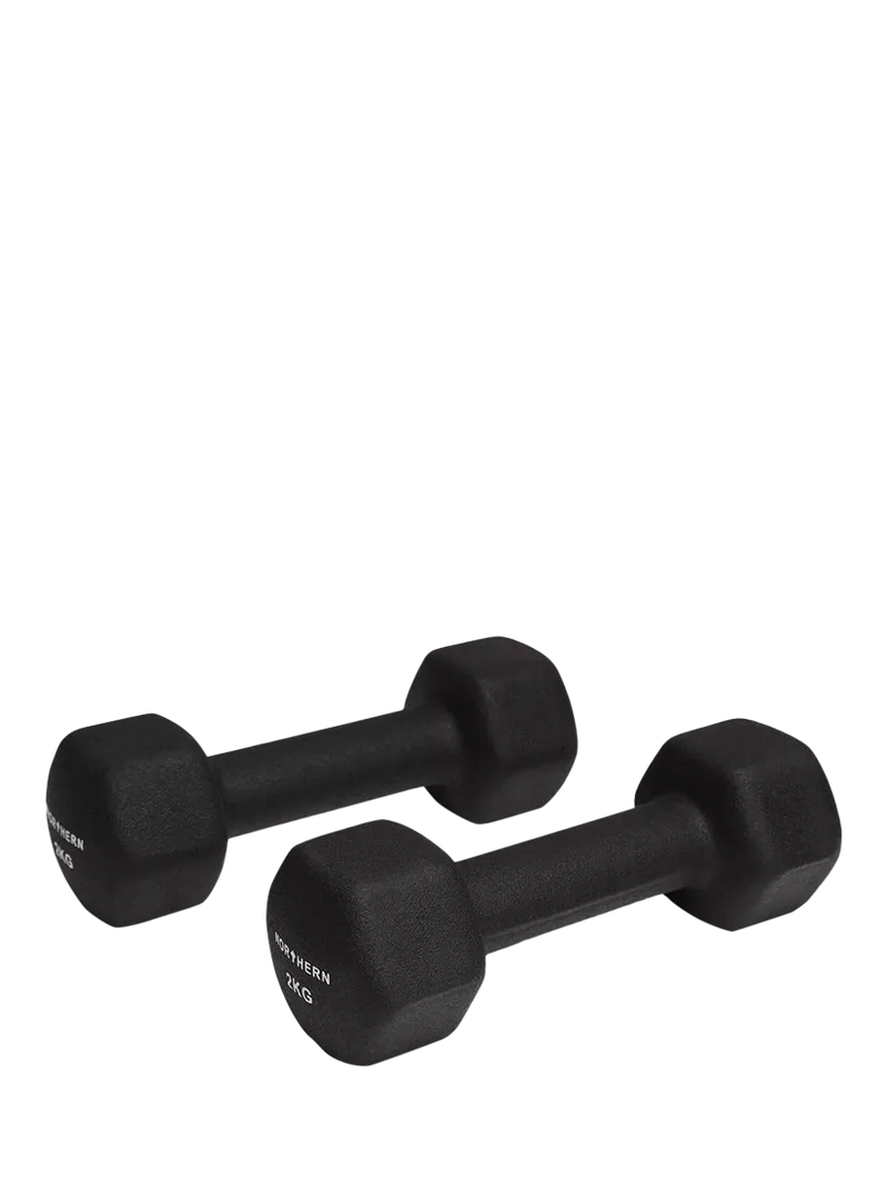 Northern Gym Equipment neoprene hex dumbbell 3kg black (British brand)