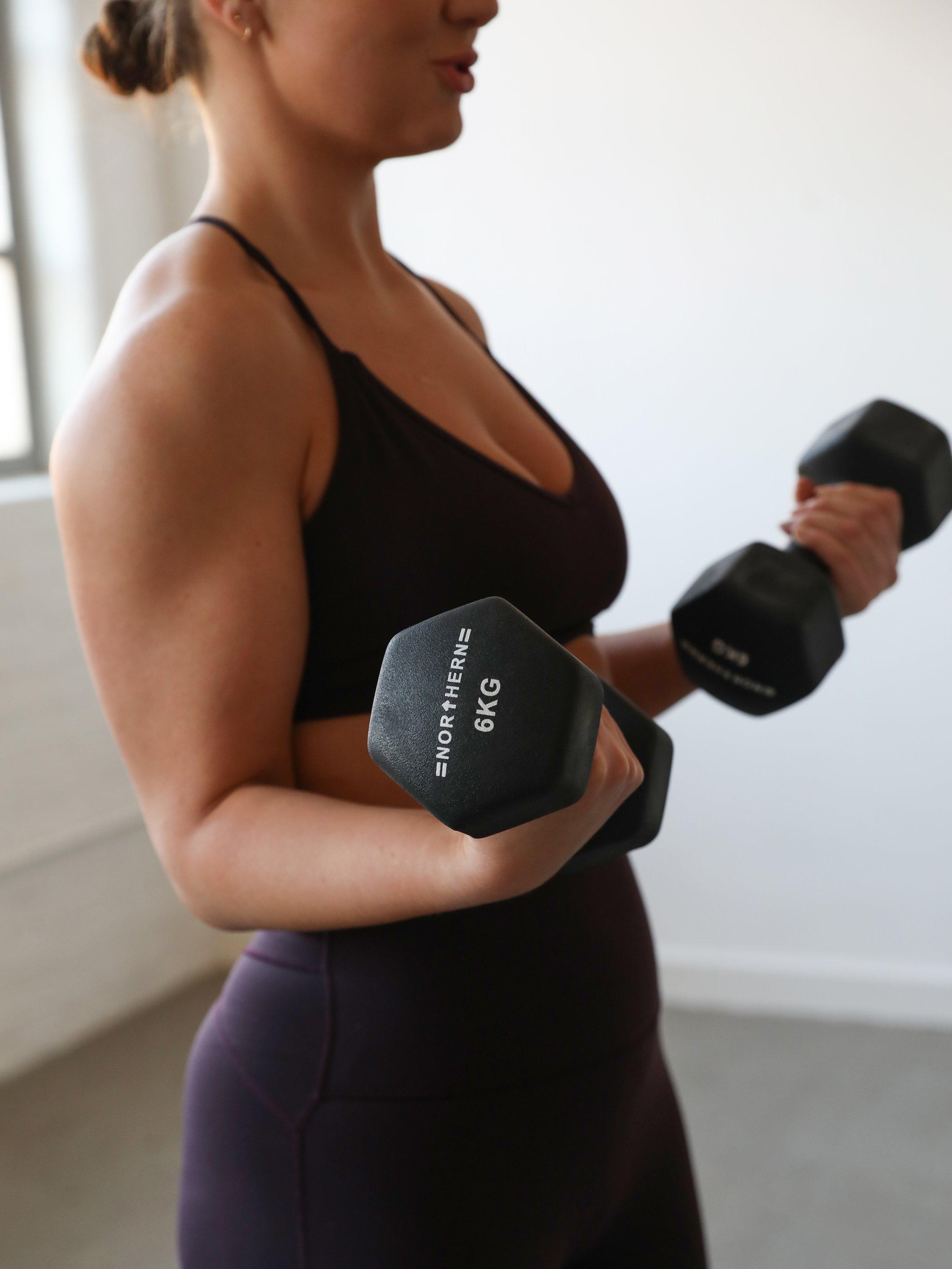 Northern Gym Equipment neoprene hex dumbbell 3kg black (British brand)