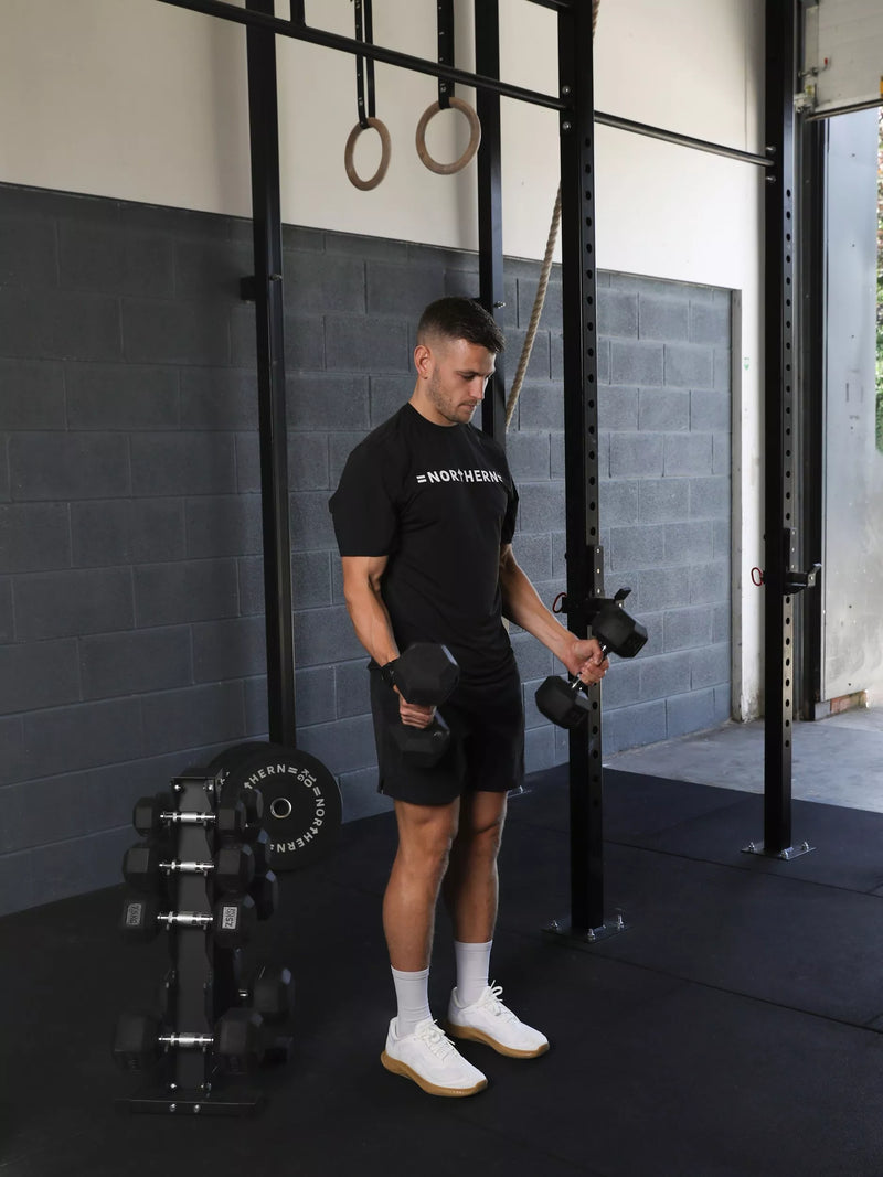 Northern Gym Equipment neoprene hex dumbbell 3kg black (British brand)