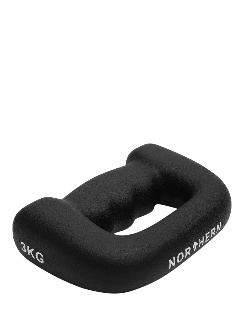 Northern Gym Equipment D-shaped boxing dumbbells 3kg pair (British brand)