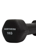 Northern Gym Equipment neoprene hex dumbbell 1kg, imported from the UK