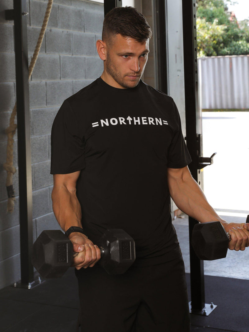 Northern Gym Equipment Neoprene Hex Dumbbell 7kg Black, imported from the UK