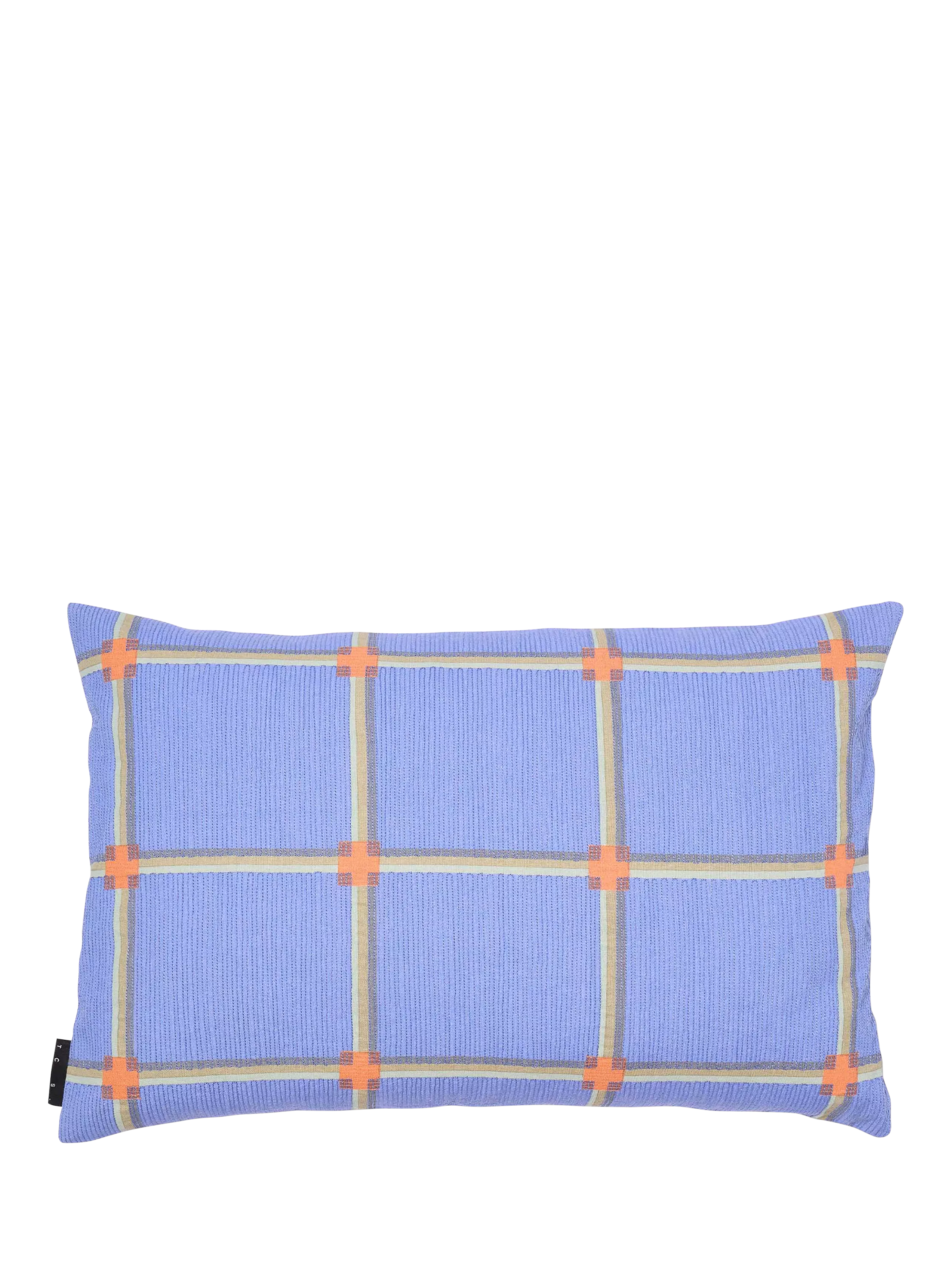 The Conran Shop Cuba cotton cushion blue (British brand)