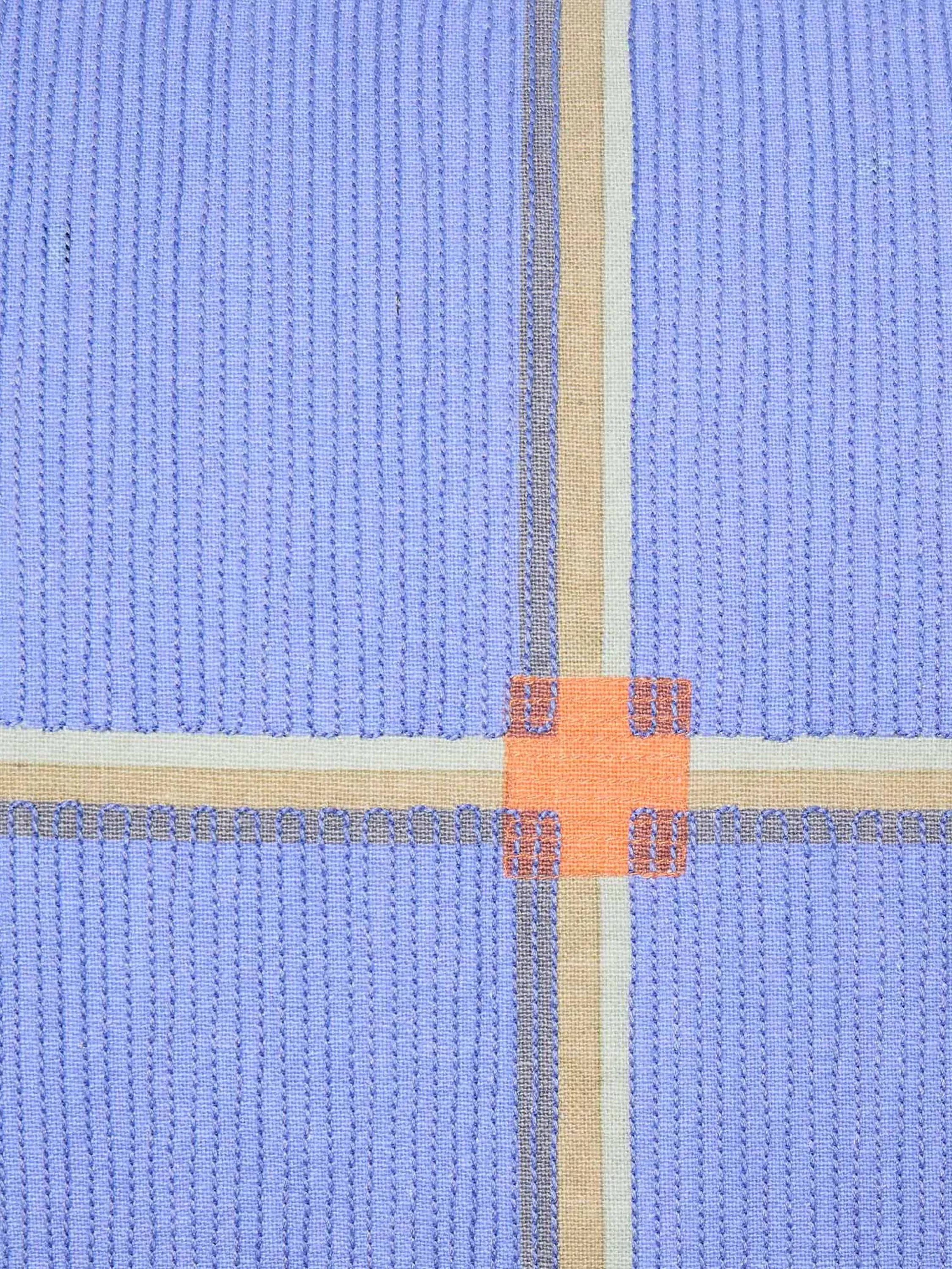 The Conran Shop Cuba cotton cushion blue (British brand)