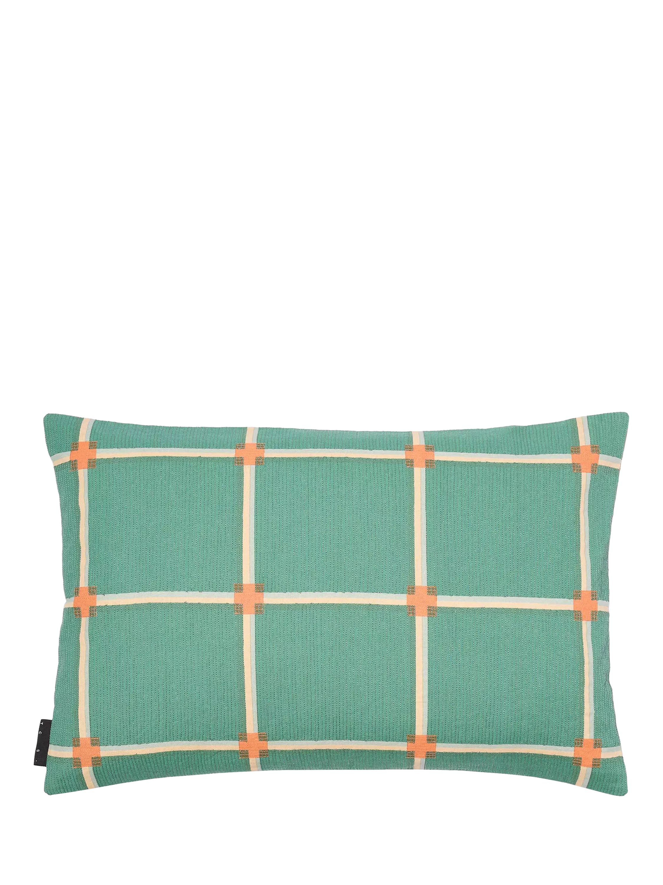 The Conran Shop Cuba cotton cushion green, imported from the UK