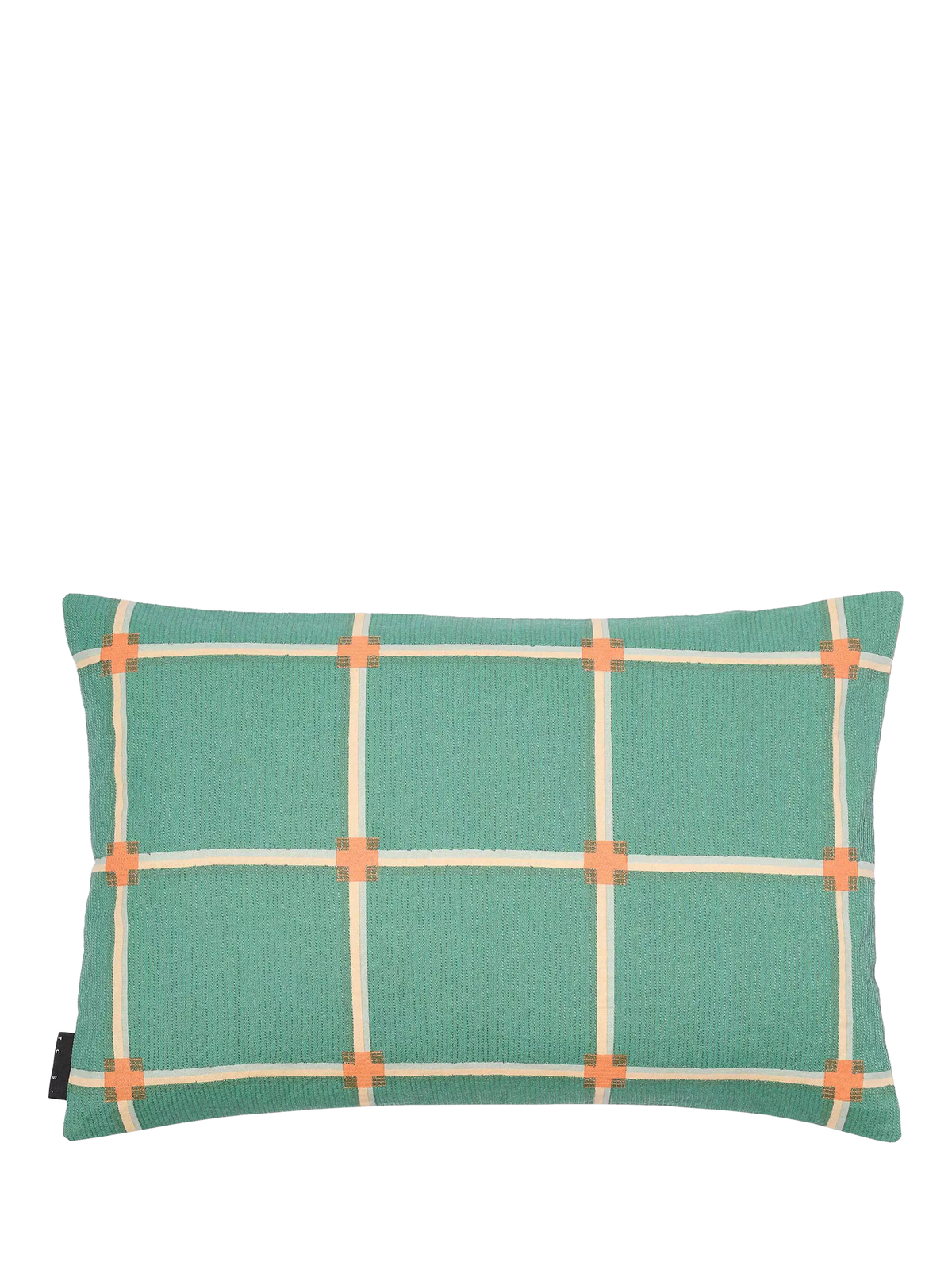 The Conran Shop Cuba cotton cushion green, imported from the UK