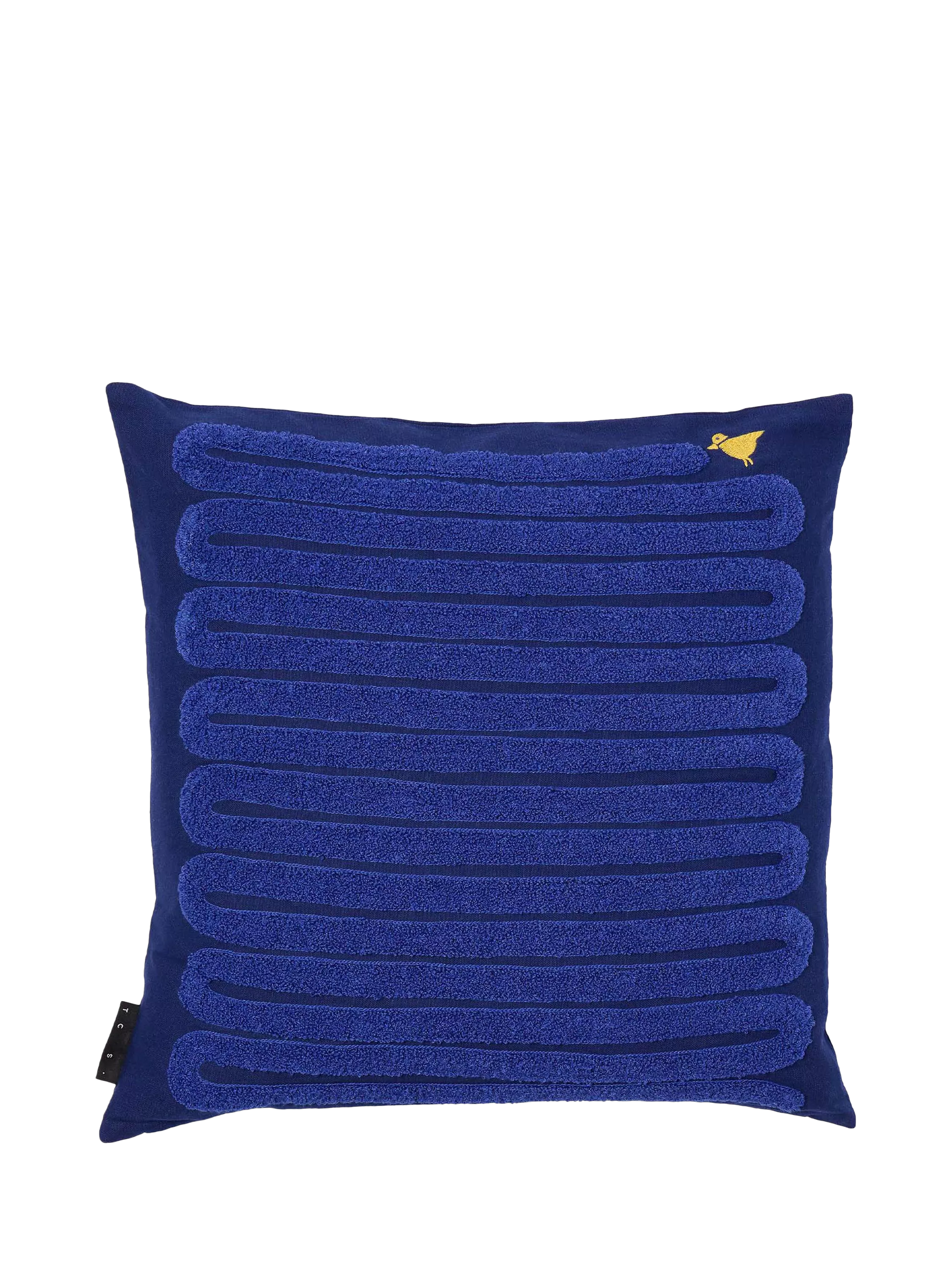 The Conran Shop Early Bird cotton cushion navy 45cm - British product