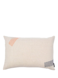 Conran Shop Furrow linen cushion sage orange, imported from the UK