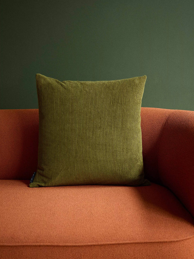 The Conran Shop corduroy velvet cushion cover, Bark (British brand)