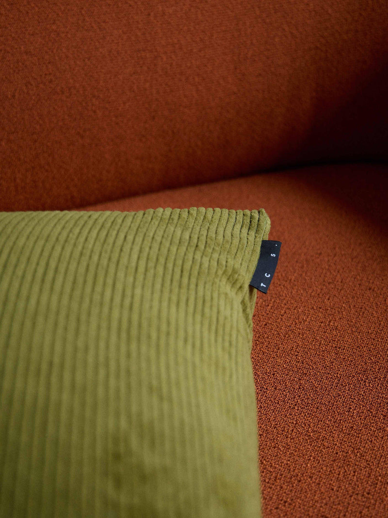 The Conran Shop corduroy velvet cushion cover, Bark (British brand)