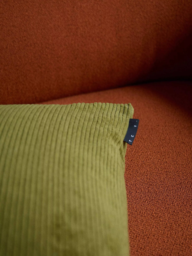 The Conran Shop corduroy velvet cushion cover, Bark (British brand)