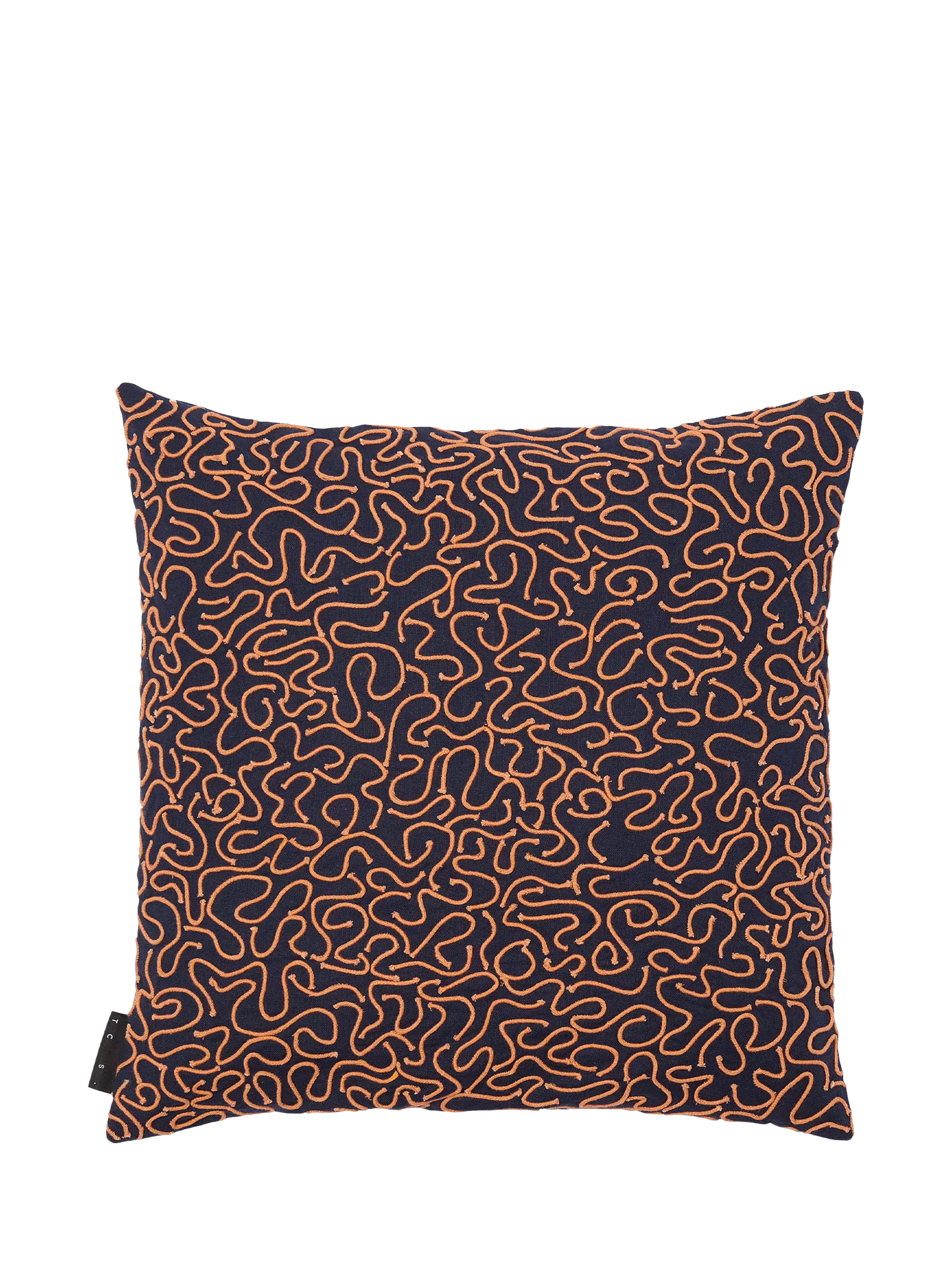 The Conran Shop ripple cotton cushion cover blue, imported from the UK