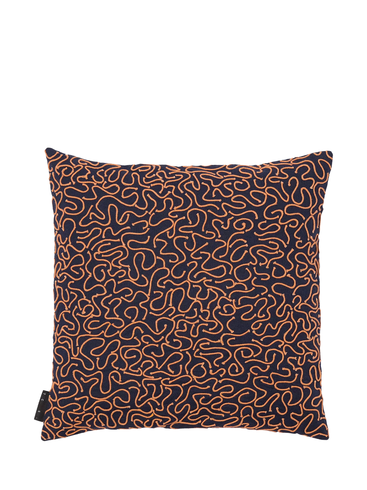The Conran Shop ripple cotton cushion cover blue, imported from the UK