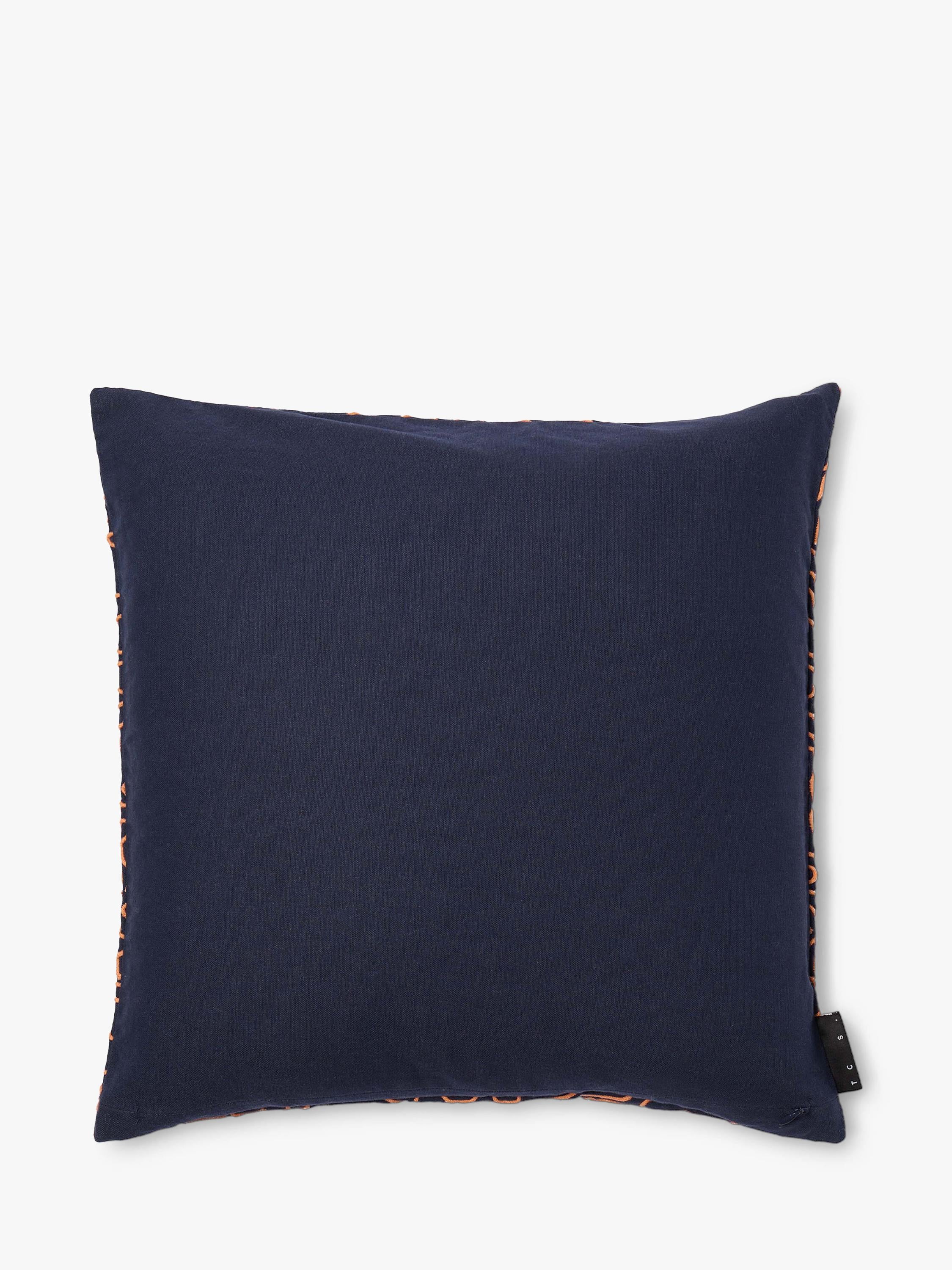 The Conran Shop ripple cotton cushion cover blue, imported from the UK