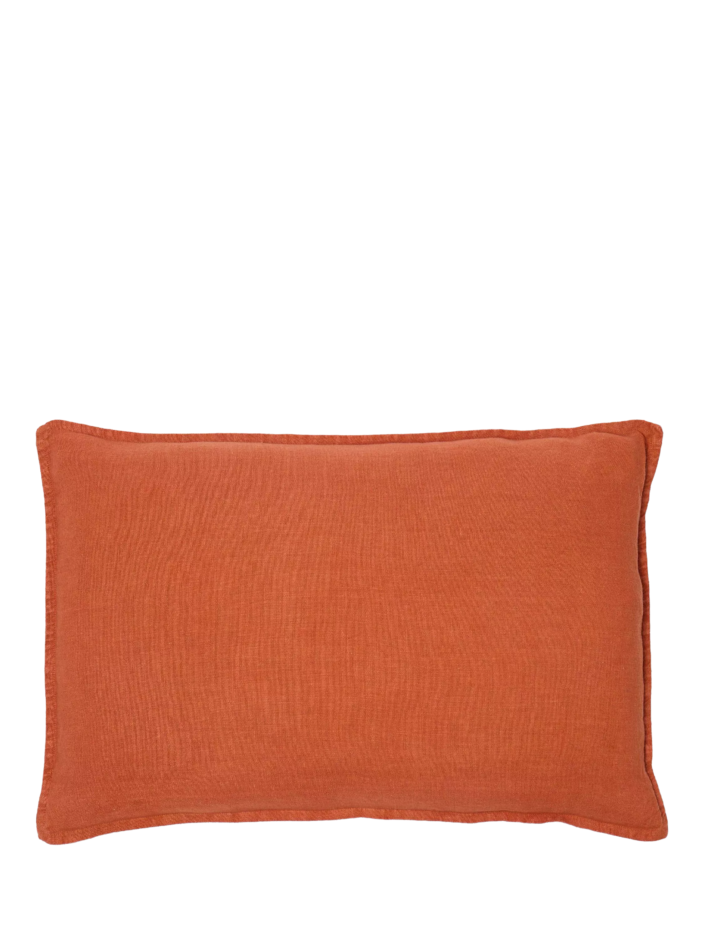 The Conran Shop Wallis Linen Cushion Cover in brick, UK version