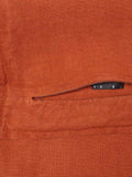 The Conran Shop Wallis Linen Cushion Cover in brick, UK version