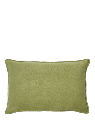John Lewis The Conran Shop Wallis Linen Cushion Cover Celadon- Buy online at McGrocer