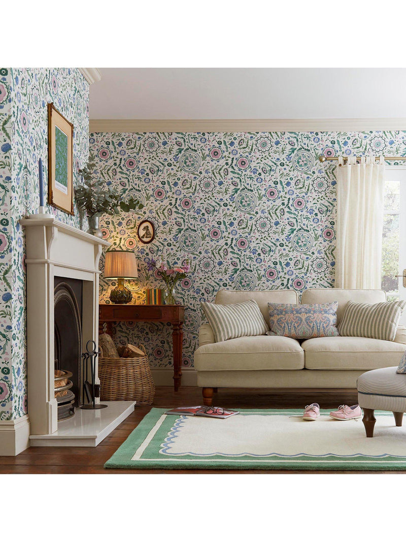 Joules Festival Flowers Print Wallpaper, UK version