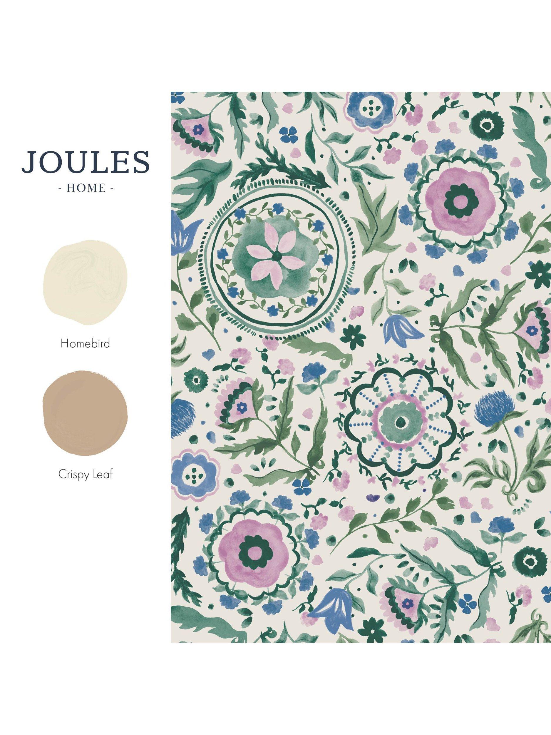 Joules Festival Flowers Print Wallpaper, UK version