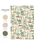 Joules Folk Forest Floral wallpaper roll - British product