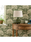 Joules Fox and Hare olive green wallpaper, imported from the UK