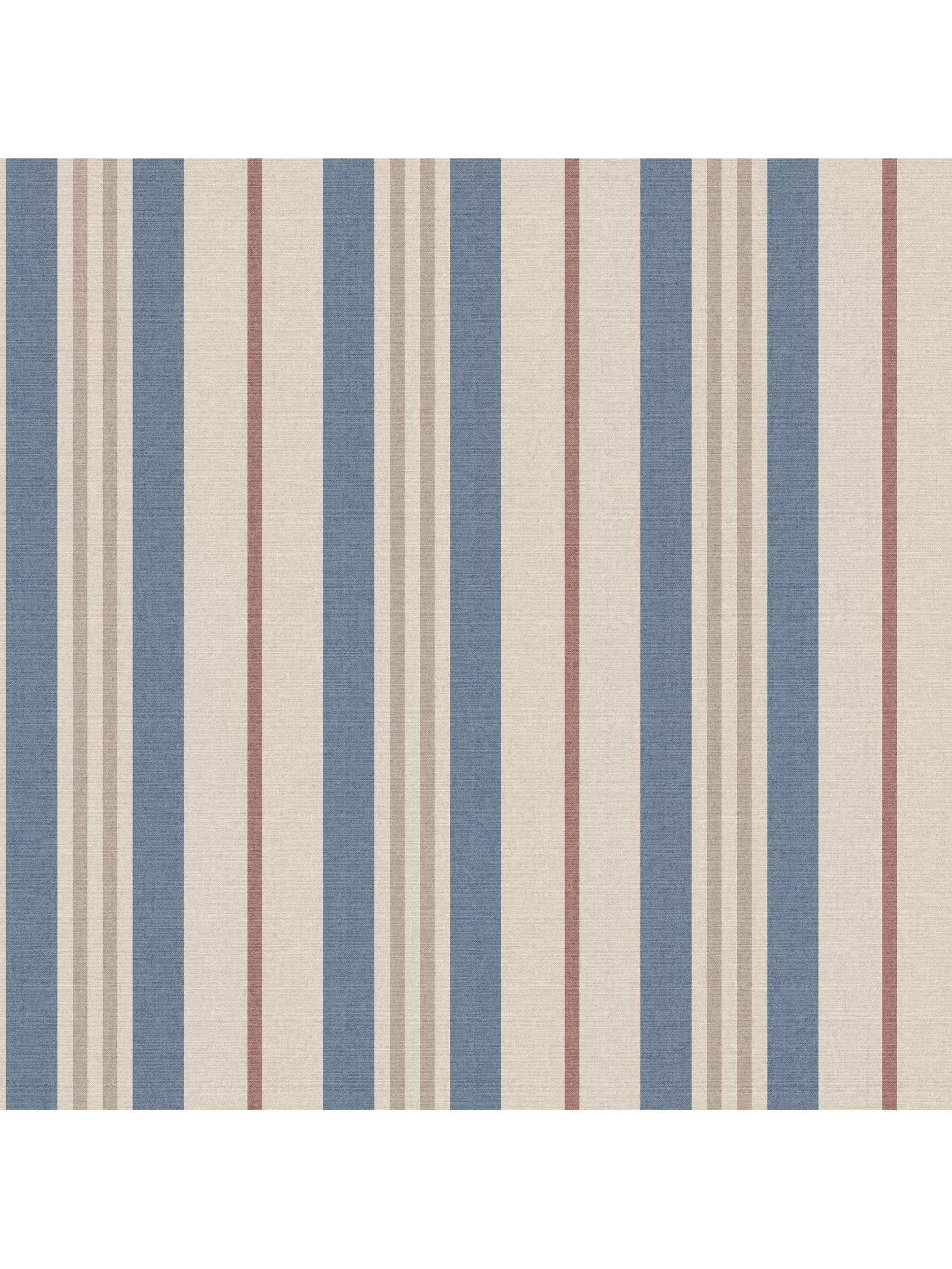 Joules Grove Stripe Wallpaper in pink and blue, UK version
