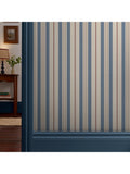 Joules Grove Stripe Wallpaper in pink and blue, UK version