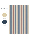 Joules Grove Stripe Wallpaper in pink and blue, UK version