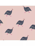 Joules guinea fowl wallpaper blush pink, imported from the UK