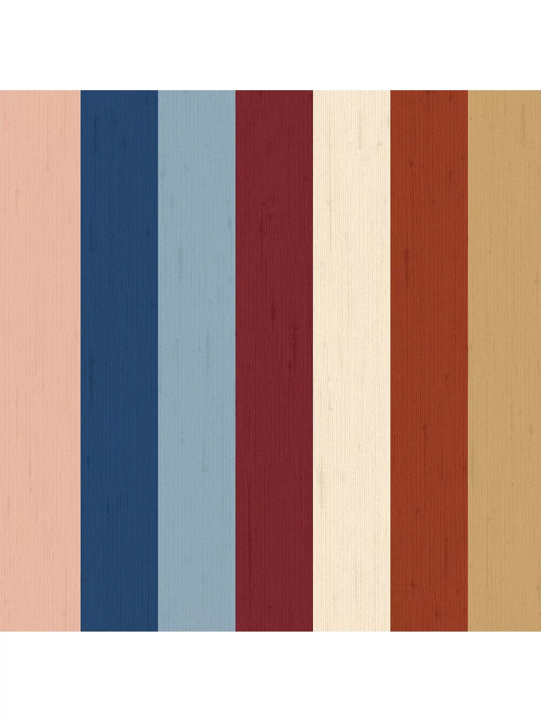 Joules Stripe Wallpaper multi-coloured (British brand)