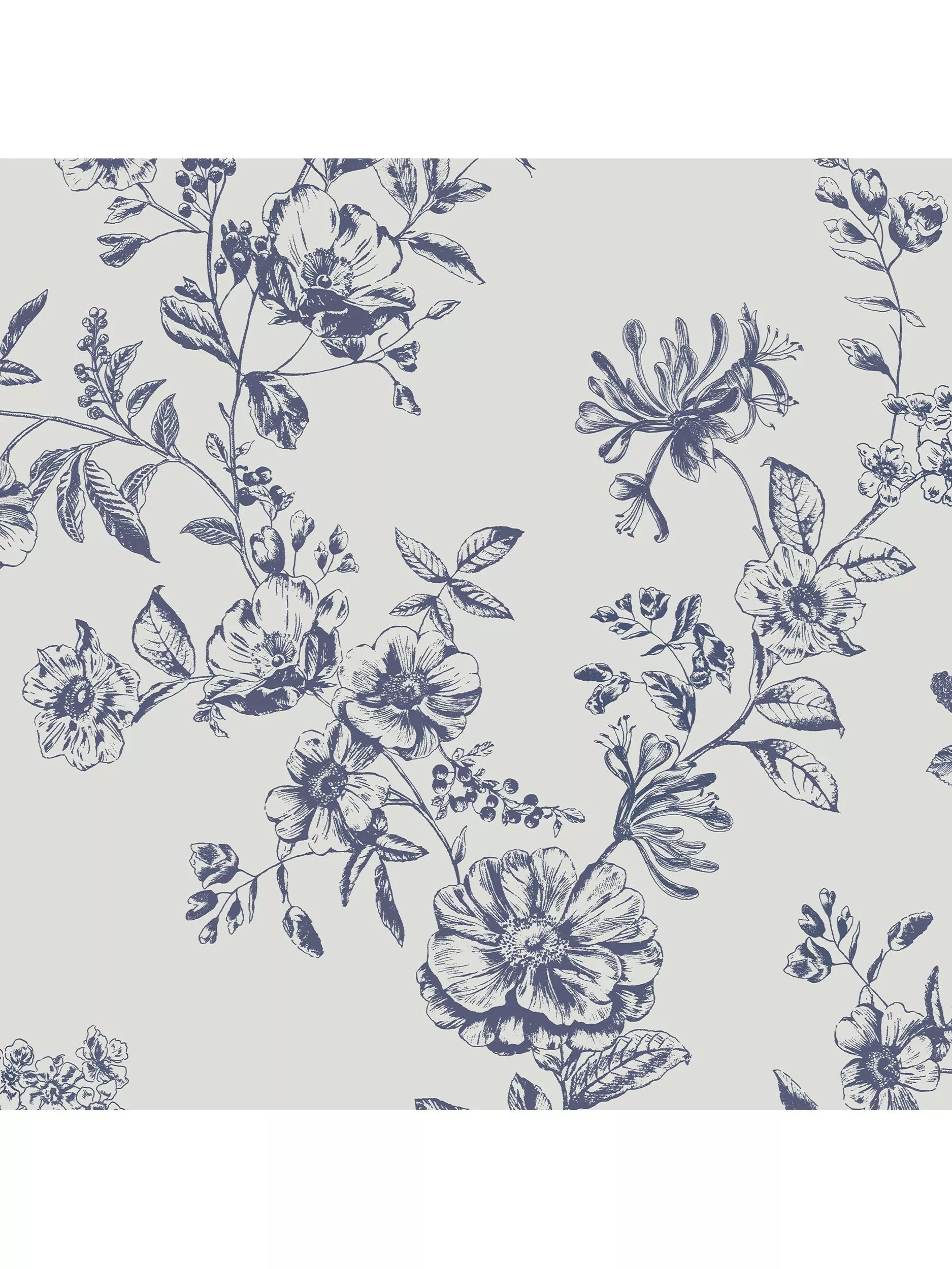 Joules Honey wallpaper floral creme - British product