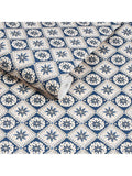Joules Meadow Geo Wallpaper navy cream, imported from the UK