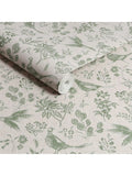 Joules pheasant print wallpaper linen green - British product