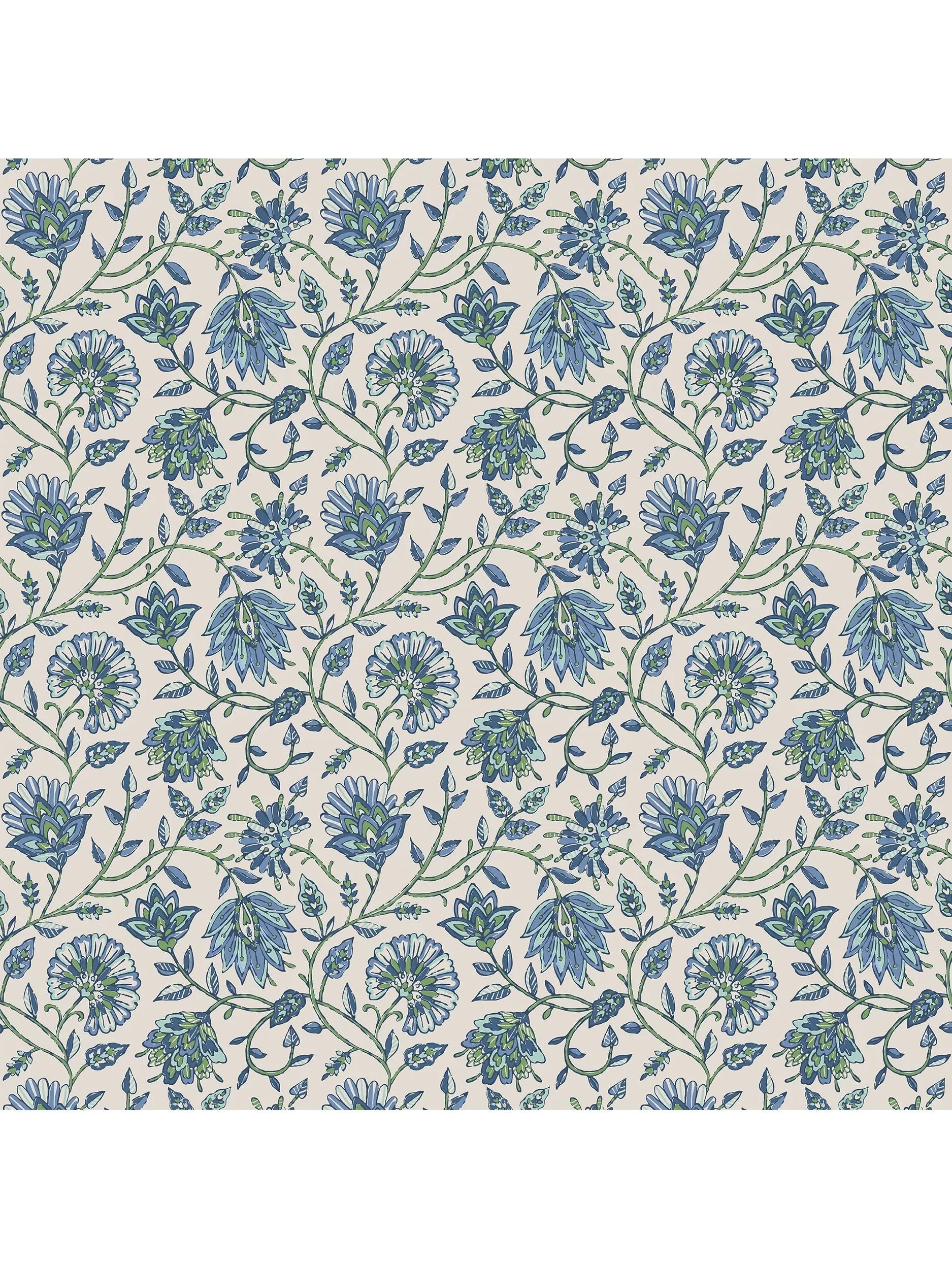 Joules trailing Indienne floral wallpaper 5.2m2 (British brand)
