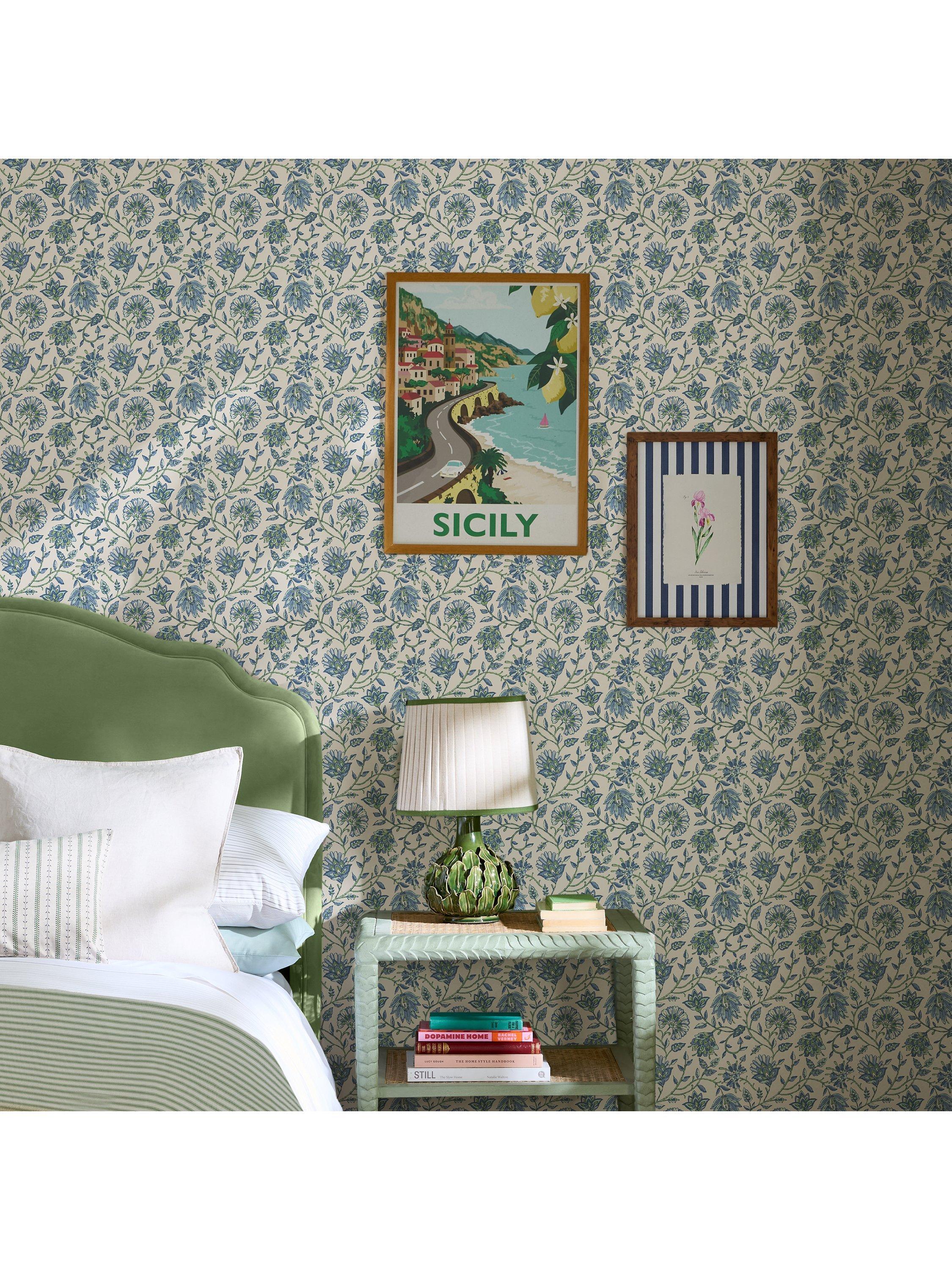 Joules trailing Indienne floral wallpaper 5.2m2 (British brand)