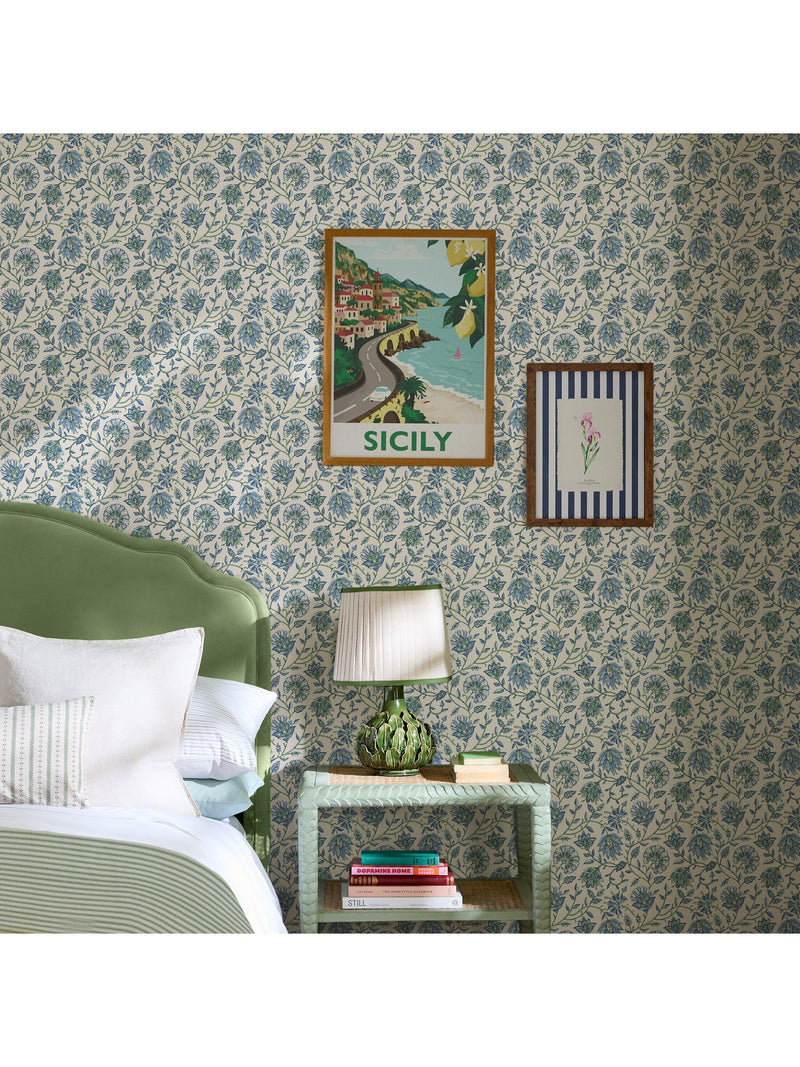 Joules trailing Indienne floral wallpaper 5.2m2 (British brand)