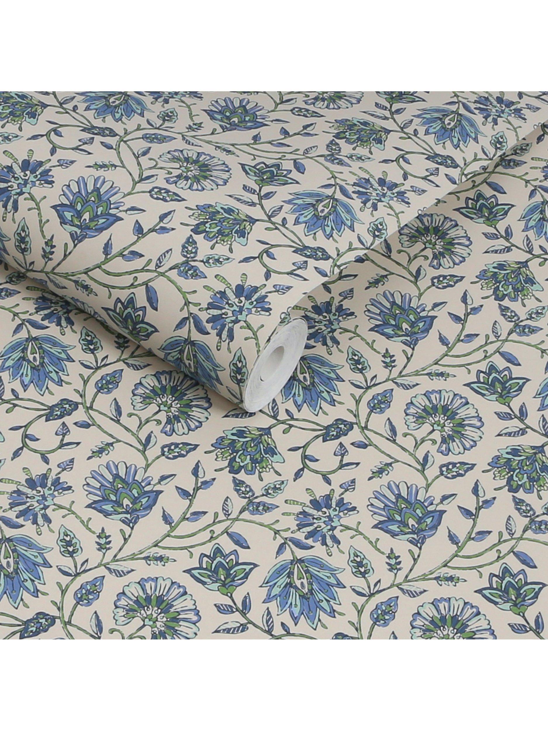 Joules trailing Indienne floral wallpaper 5.2m2 (British brand)