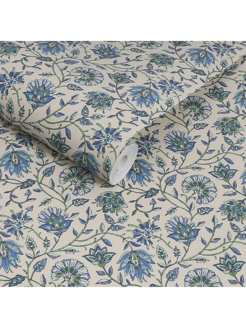 Joules trailing Indienne floral wallpaper 5.2m2 (British brand)