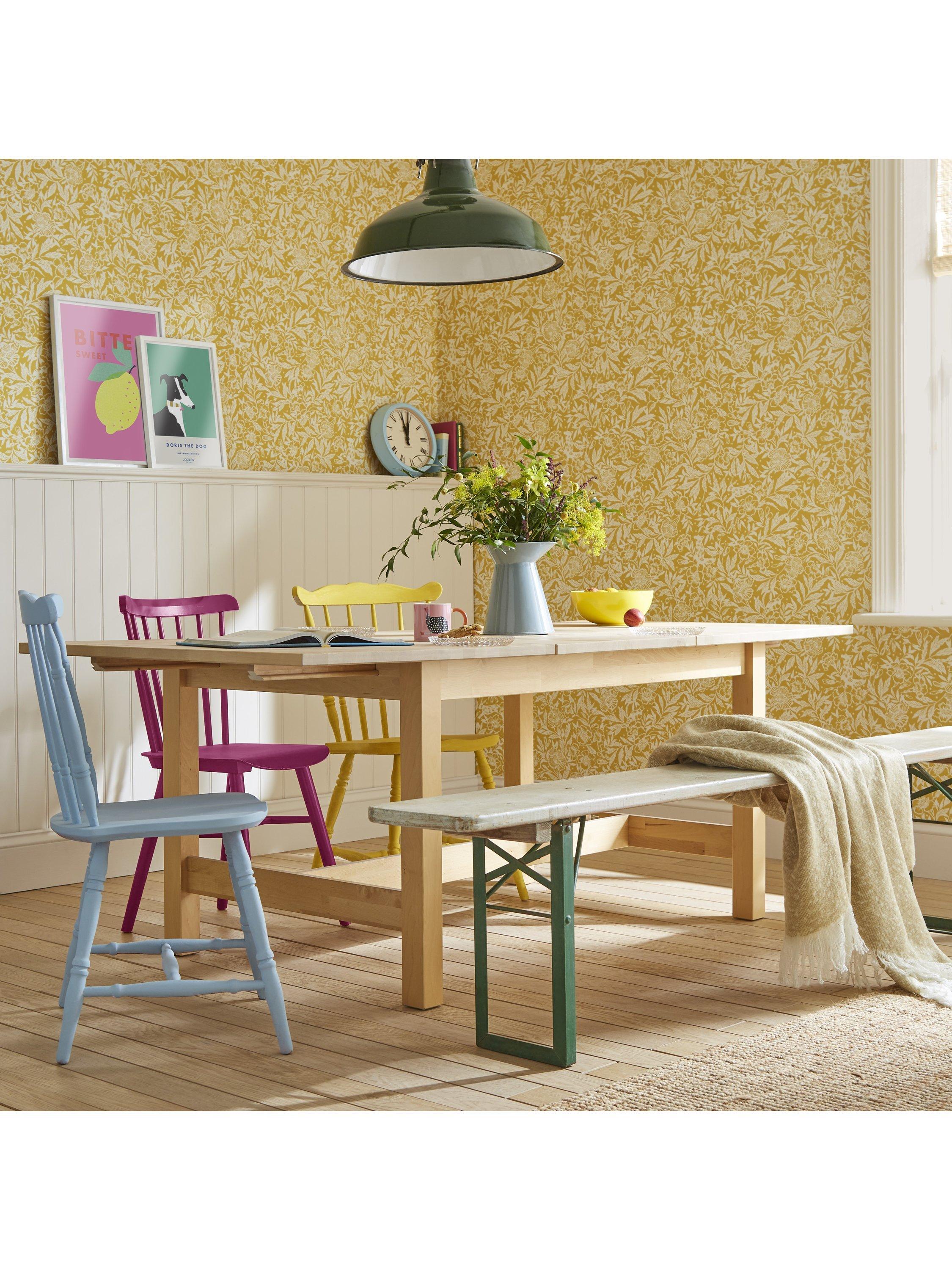Joules Twilight Ditsy wallpaper antique gold (British brand)