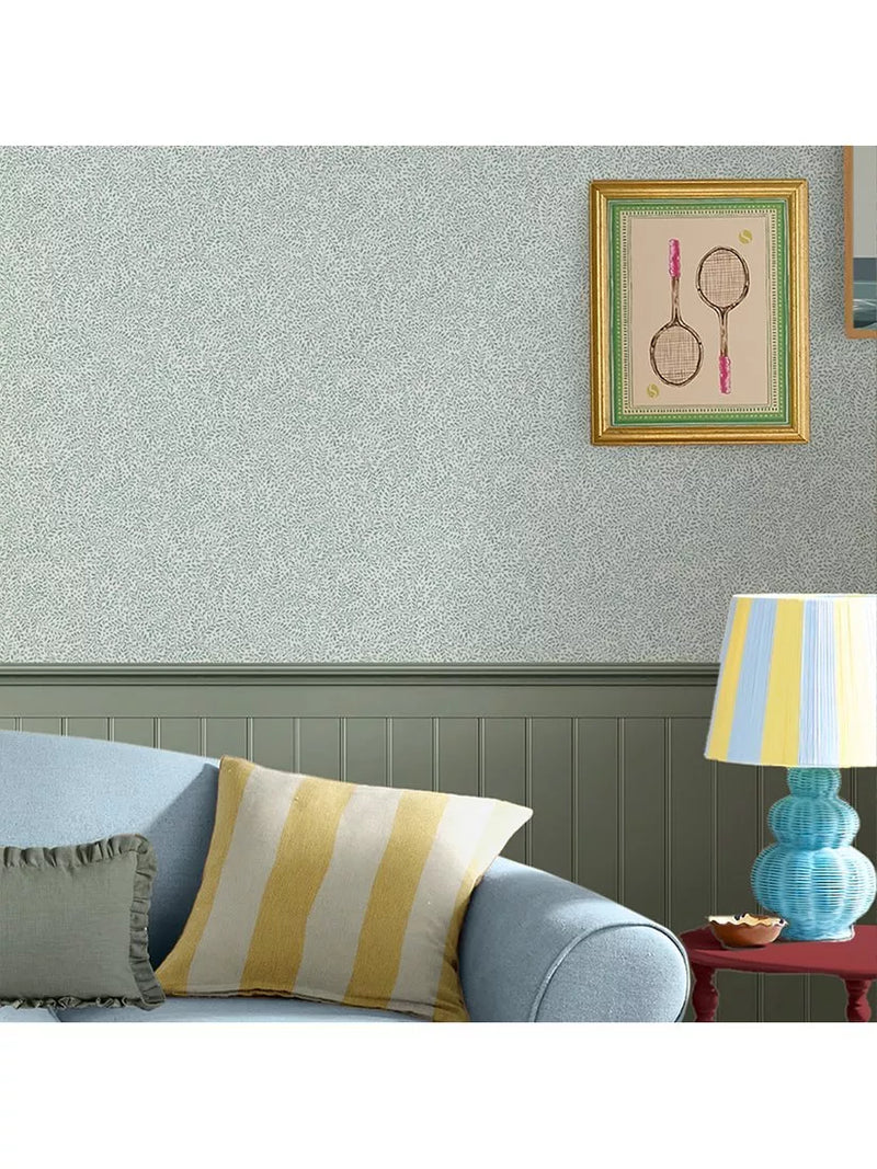 Joules Willow Leaf Duck Egg Blue wallpaper, UK version