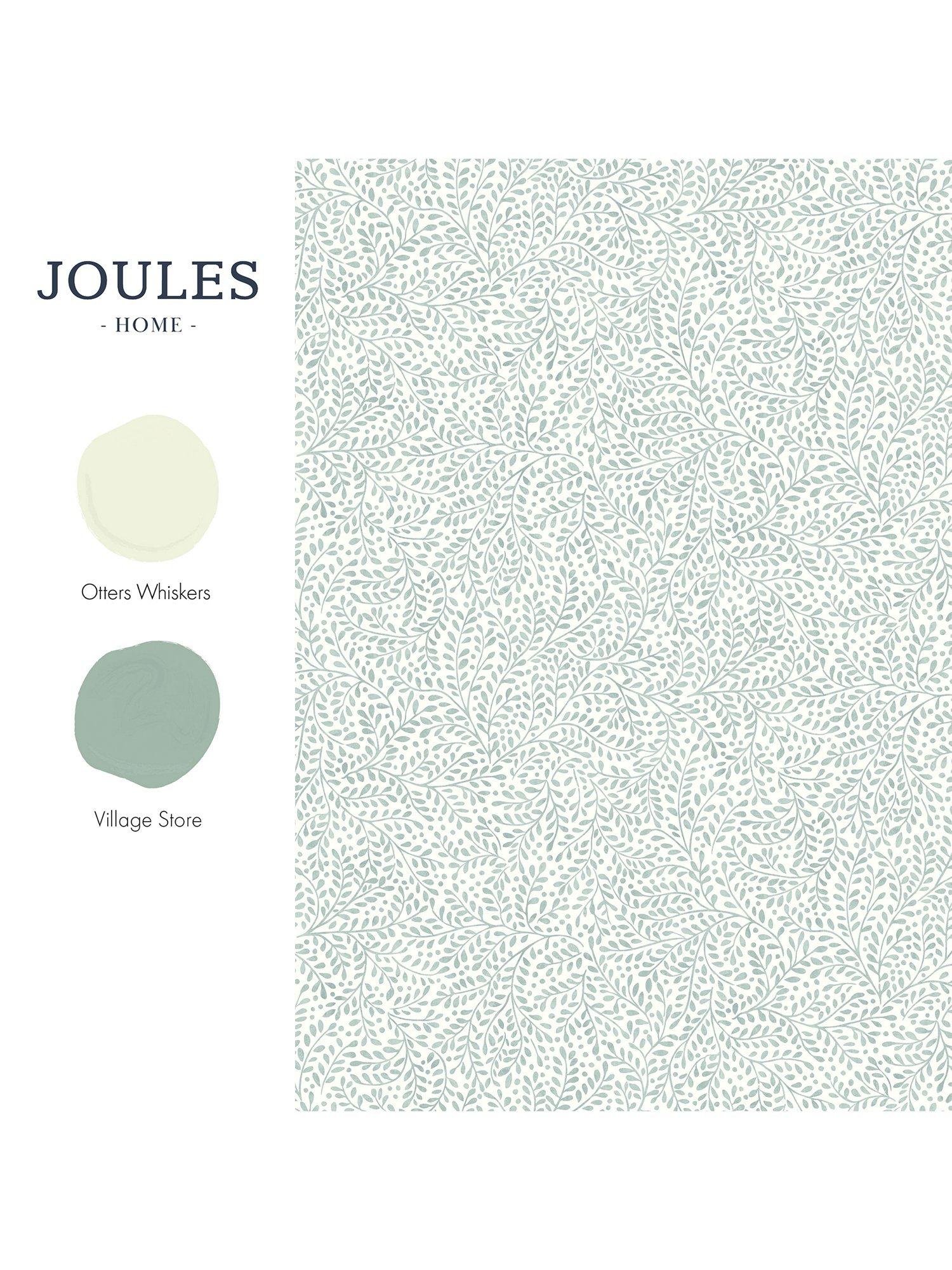 Joules Willow Leaf Duck Egg Blue wallpaper, UK version