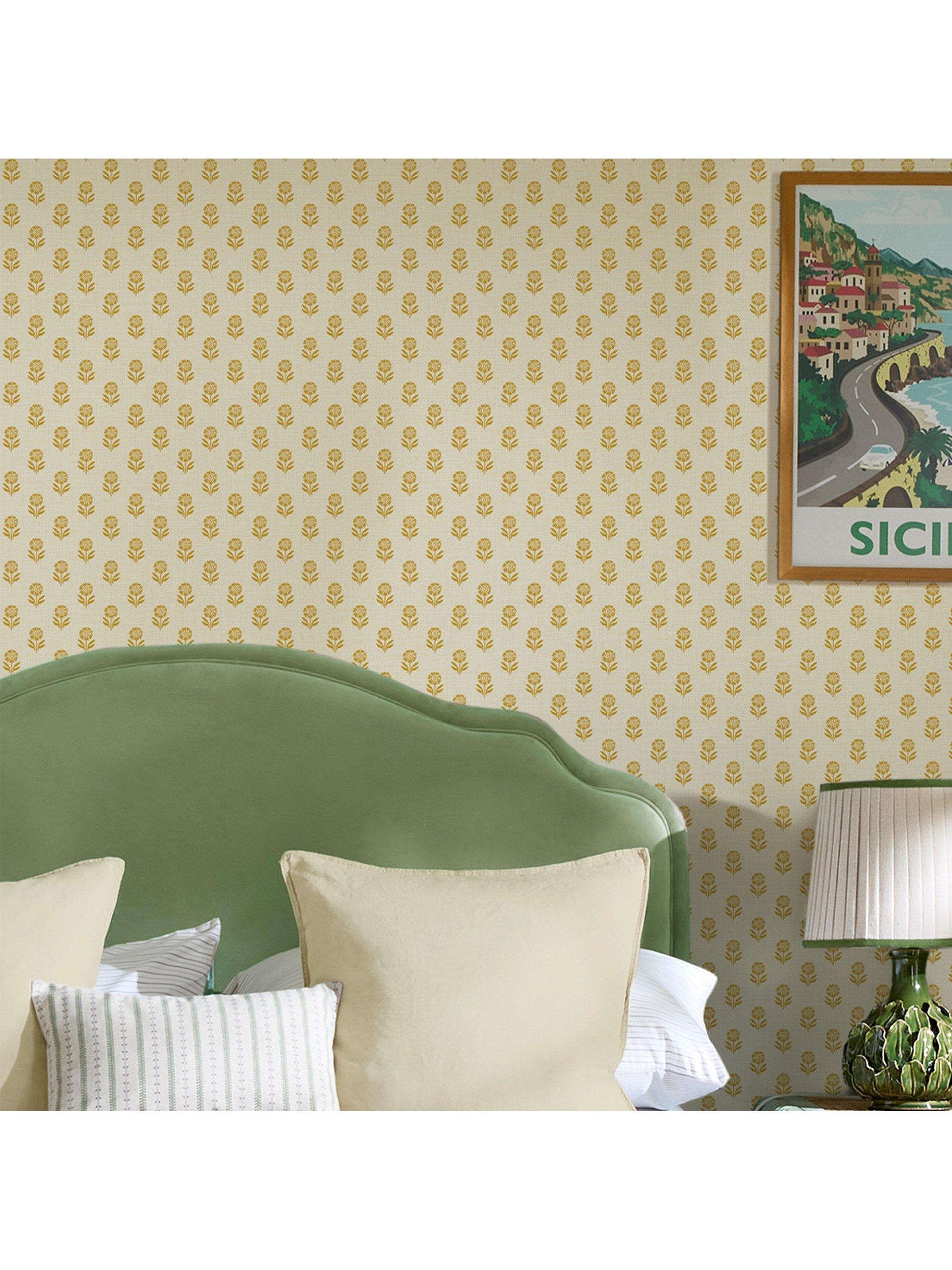 Joules Woodblock Floral Wallpaper - British product